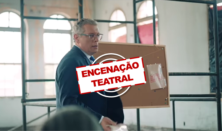 Em queda, Gil Arantes recorre a encenação teatral para atacar e tentar impulsionar campanha