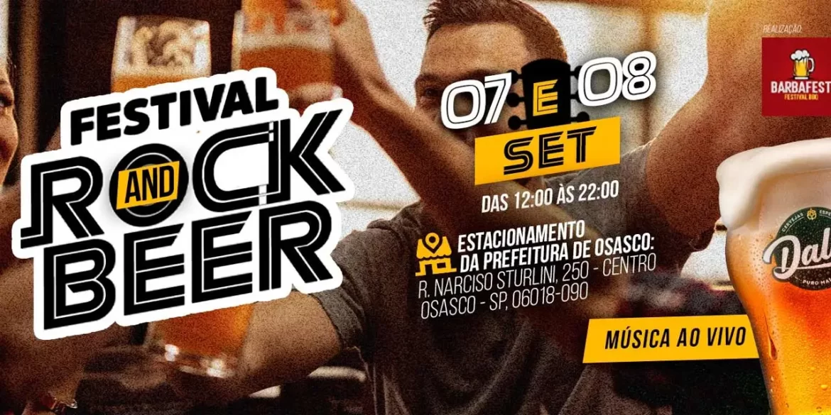 Osasco recebe Festival Rock and Beer no feriado da Independência